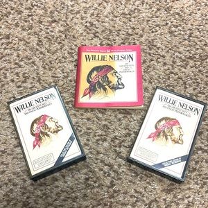 Vintage 1987 Willie Nelson cassette tapes & booklet greatest hits